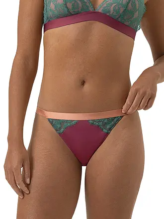 MEY | Tanga POETRY VOGUE seafoam | dunkelrot